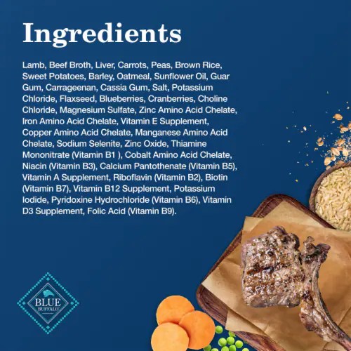 Blue Buffalo Lamb Dinner Homestyle Recipe Natural Dog Food, 12.5 oz
