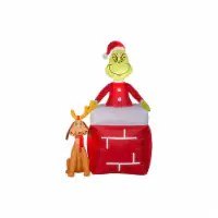 How The Grinch Stole Christmas 2022 Kroger Good Tidings Airblown Grinch And Max Decor, 5.5 Ft - Ralphs