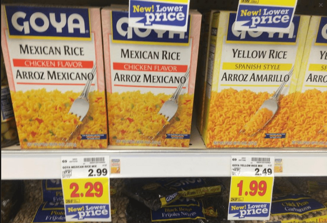 Nice Deal on Zatarain's and Goya Rice at Kroger! Kroger Krazy