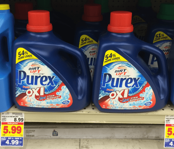 Purex 128 oz Bottle = 3.99 with Kroger Mega Sale (Reg 8.99