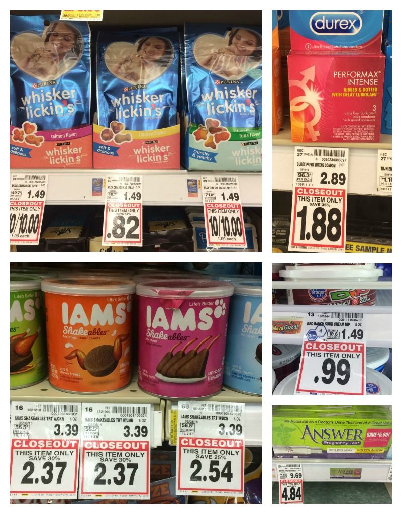 Kroger Closeouts in Pet Treats, Granola Bars, Vitamins and More