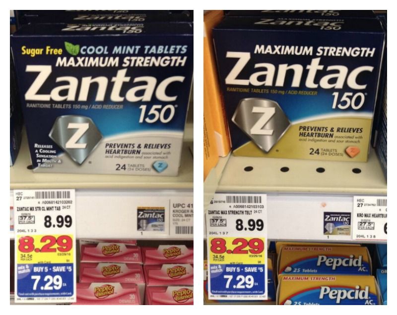 NEW 4.00 Zantac Coupon = Heartburn Meds for 3.29 at Kroger!! Kroger
