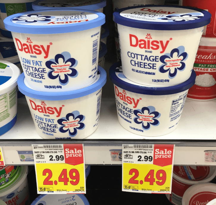 Daisy Cottage Cheese as low as 0.24 at Kroger!! Kroger Krazy