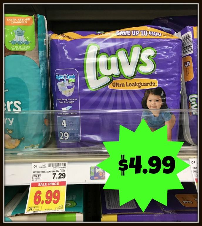 NEW 2.00 Luvs Coupon Diapers for 4.99 at Kroger! Kroger Krazy