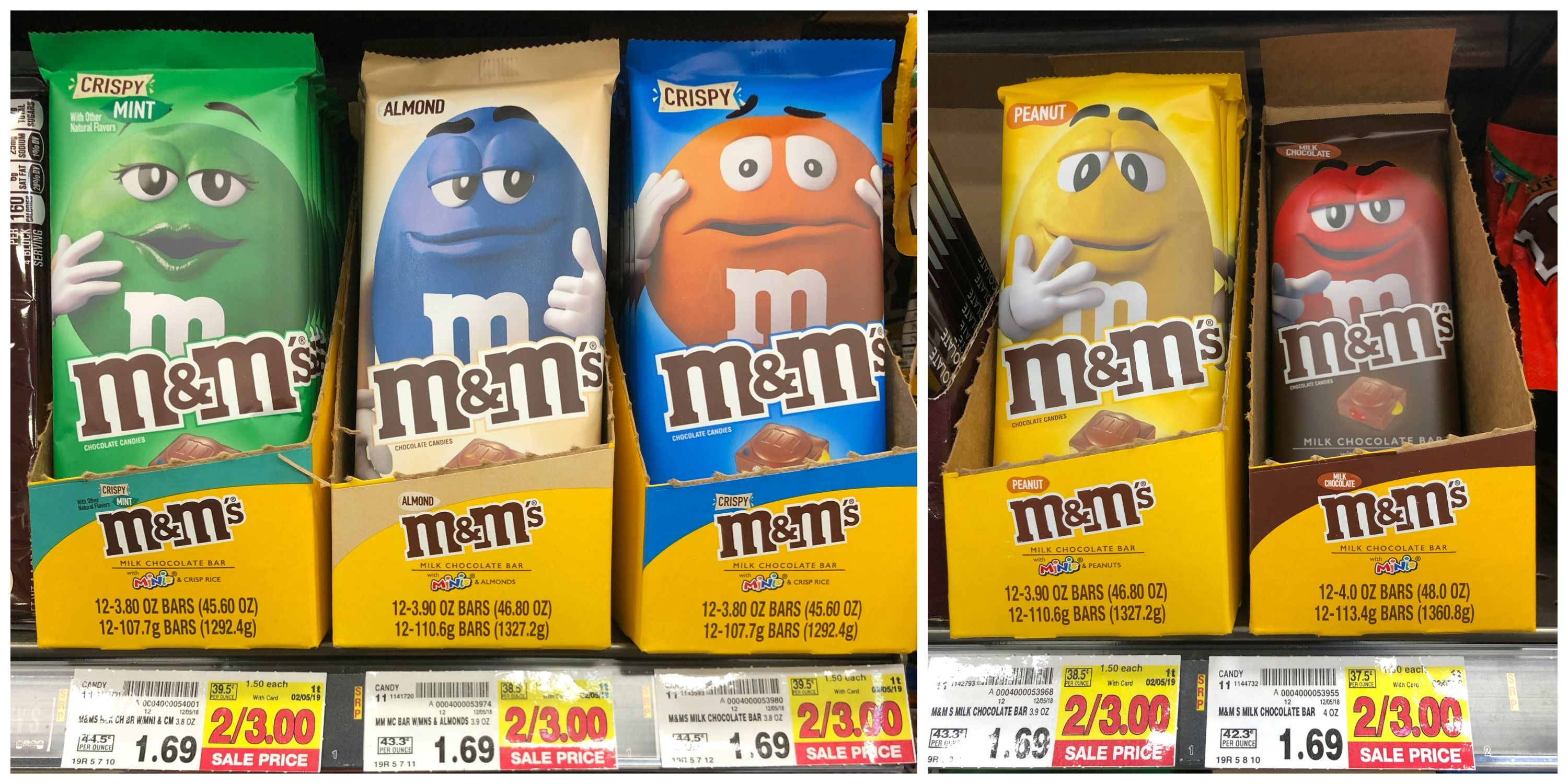 M&M'S Chocolate Bars ONLY 1.00 each at Kroger!! Kroger