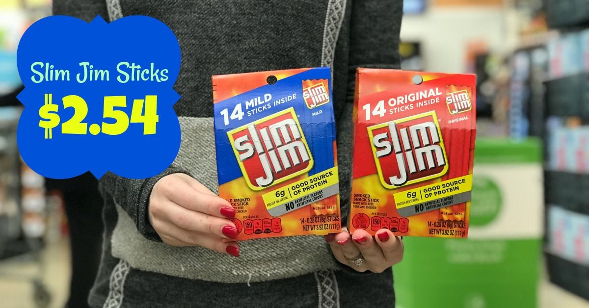 Slim Jim Sticks (14 ct) ONLY 2.54 at Kroger (Reg 3.99)! Kroger Krazy