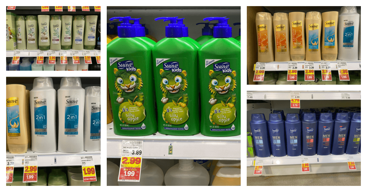 Grab some GREAT deals on Suave Hair Care Products for the WHOLE Family