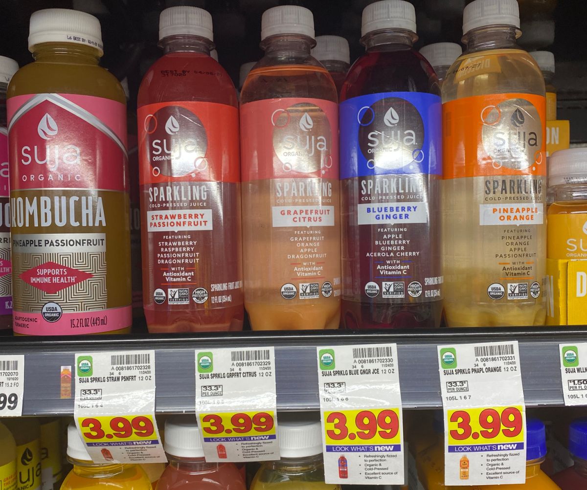 Suja Sparkling ColdPressed Juice is ONLY 0.99 at Kroger! Kroger Krazy