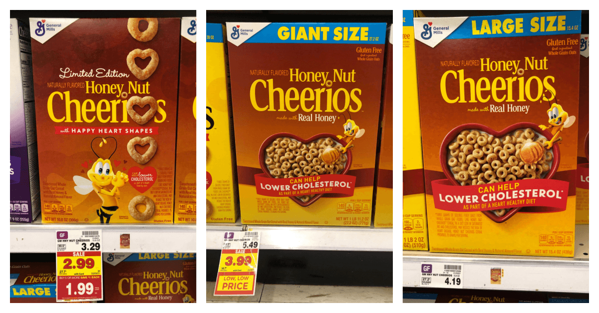 GET Heart Healthy Honey Nut Cheerios for FREE at Kroger!!! Kroger Krazy