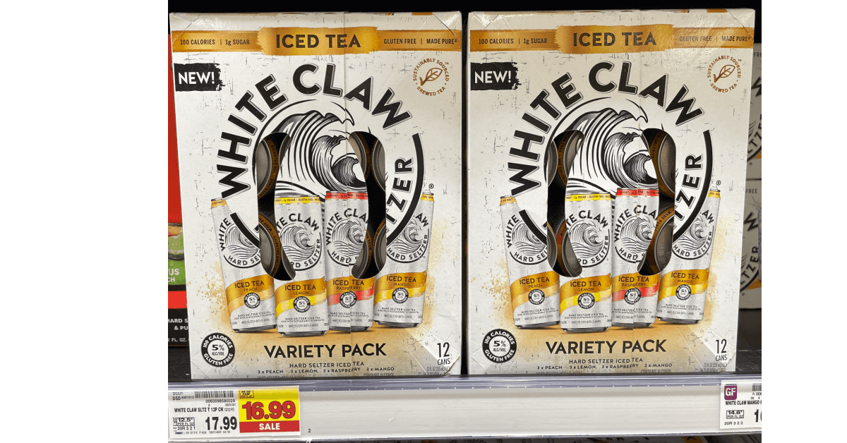 White Claw Hard Seltzer Iced Tea (12 ct) is JUST 12.99 at Kroger