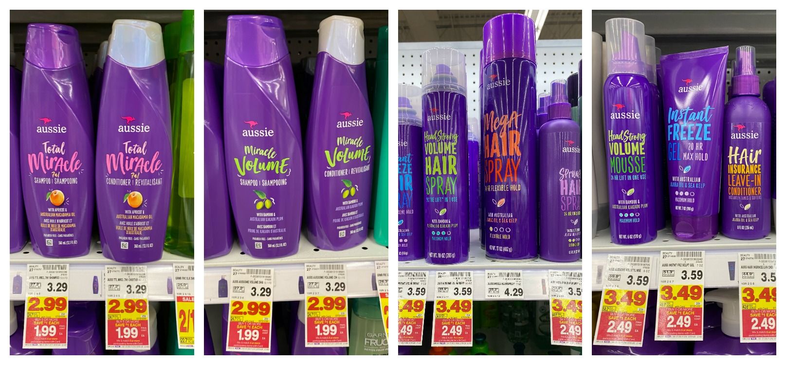 Aussie Hair Care Items are as low as 0.99 each with Kroger Mega Event! Kroger Krazy