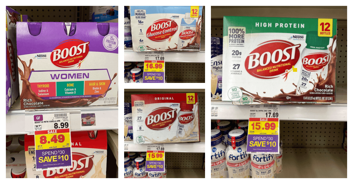 Amazing Deals on BOOST® Nutritional Drinks at Kroger with the Stay Well