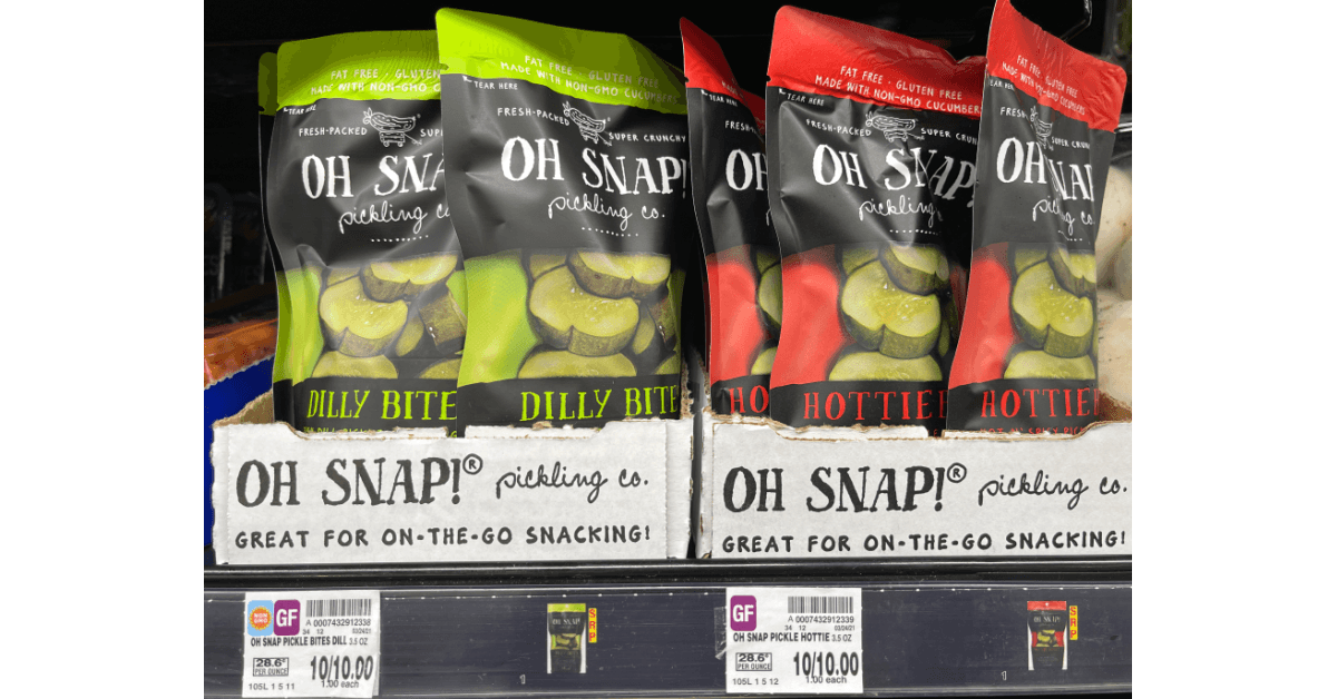 OH SNAP! Pickle Snacking Cuts are JUST 0.50 each at Kroger!!! Kroger