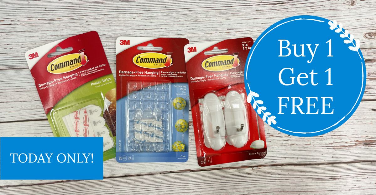 Command Strips and Hooks are B1G1 FREE at Kroger!! Kroger Krazy
