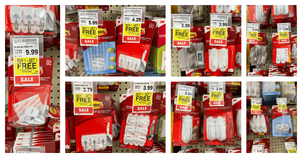 Command Strips and Hooks are B1G1 FREE at Kroger!! Kroger Krazy