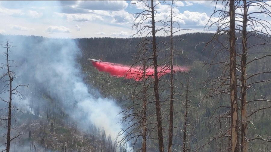Sand Creek Fire near Pagosa Springs burns 107 acres, 100 containment