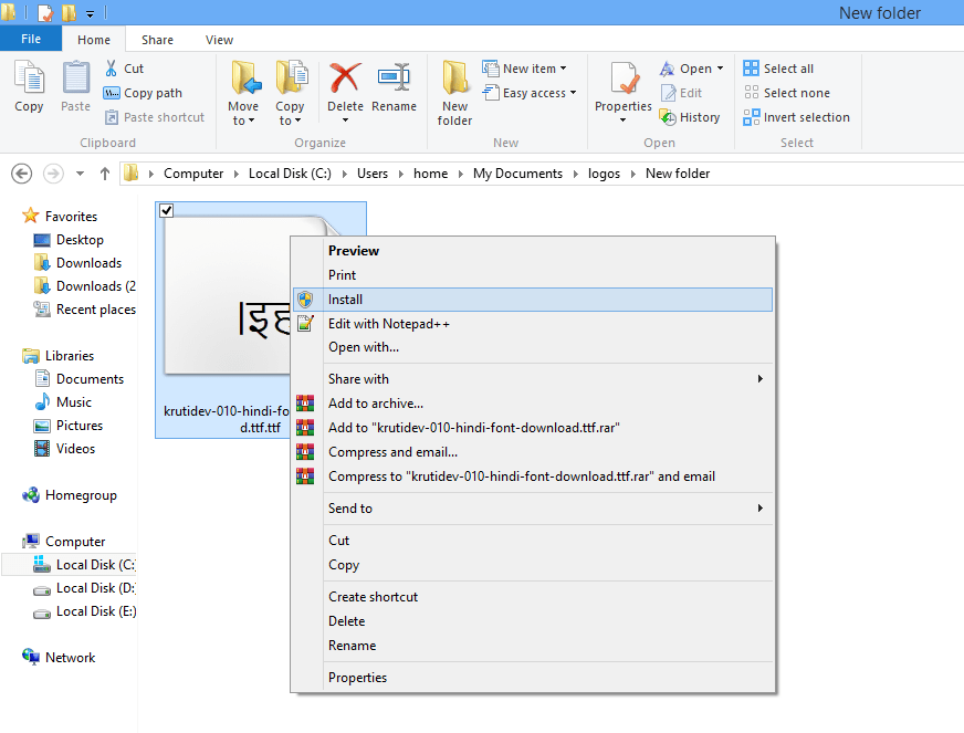Kruti Dev (Krutidev) 010 Hindi Font Download