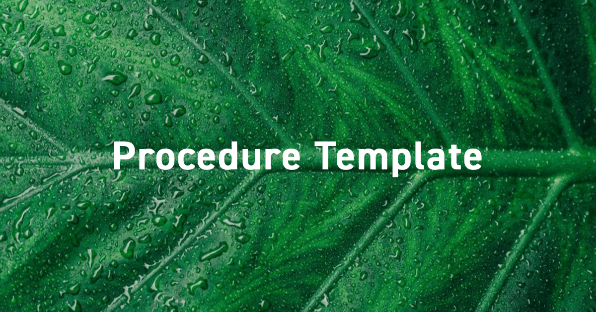 Process Template Krystle Clear Solutions