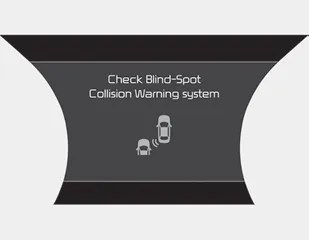 Kia Stinger CK - RCCW (Rear Cross-Traffic Collision Warning) - Blind
