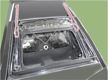 Kia Stinger CK - Mechanism Rail - Wide Sunroof