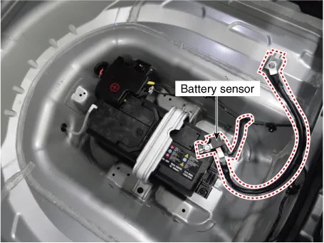 Kia Stinger CK - Battery sensor - ISG (Idle Stop & Go) System