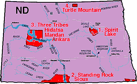 Map Of Indian Reservations In South Dakota