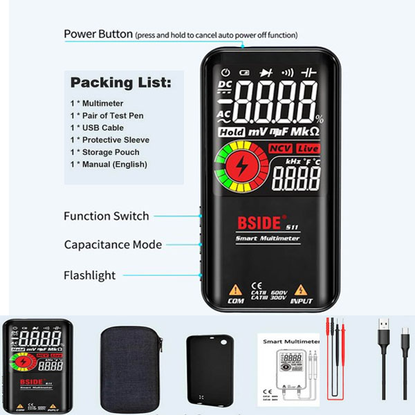 Jual Smart Multimeter BSIDE S11 Harga Murah 2024