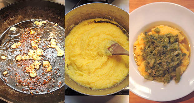 Polenta mit Broccolisauce polenta with broccoli kuechenkitchen