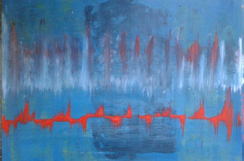 W T Acrylmalerei Abstrakt Gefuhl Verwischen Von Julia Ring Bei Kunstnet