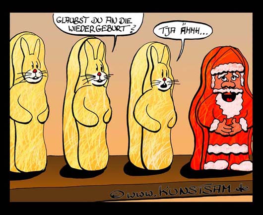 Auferstehung zu OsternCartoon