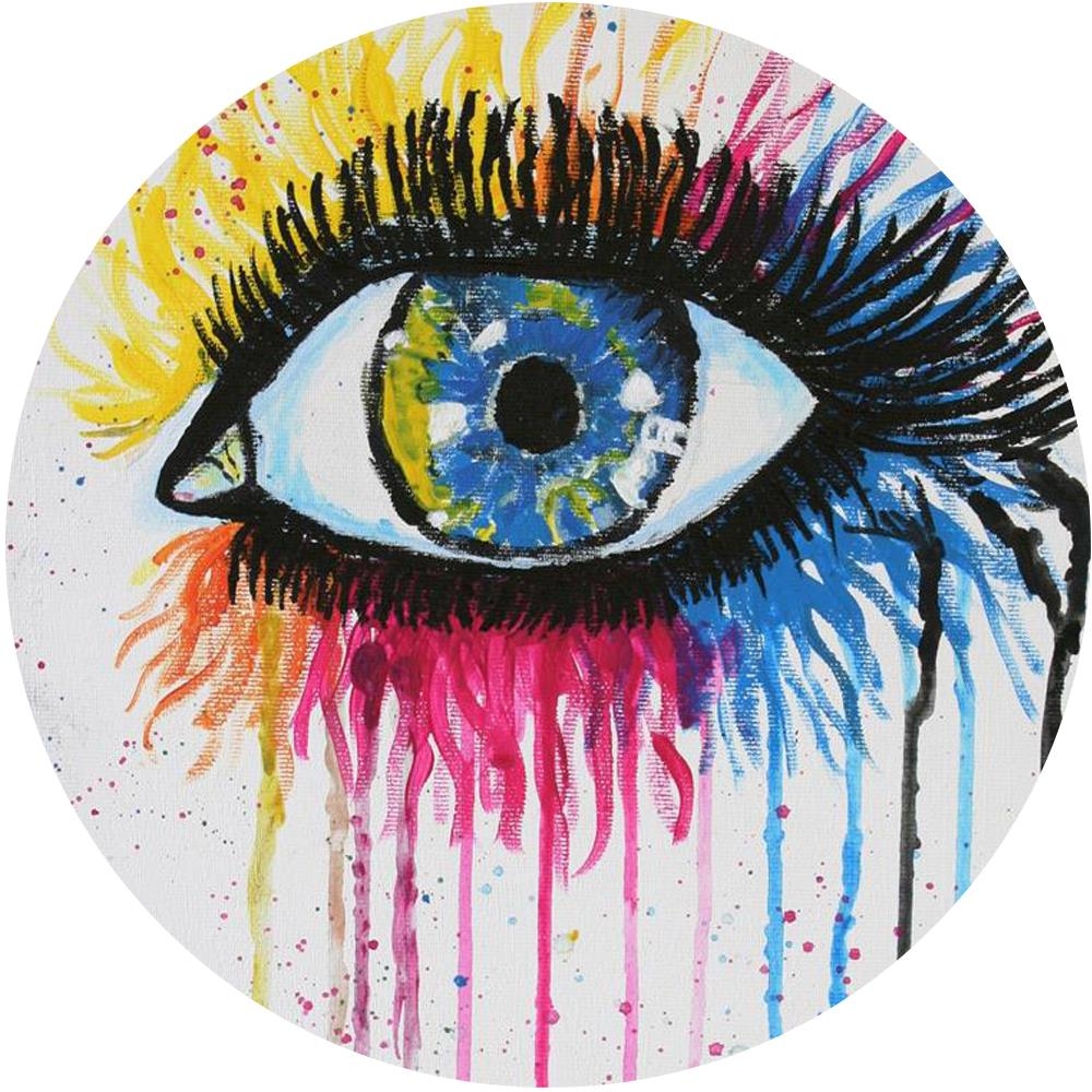 Acryl malen auf Leinwand mit Save the Children Kunstschule Bünde