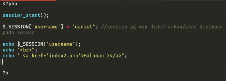 Fungsi dan Cara Menggunakan _SESSION PHP Kursus Website
