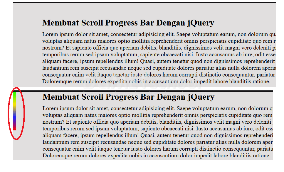 Cara Membuat Scroll Progress Bar Dengan jQuery jQuery