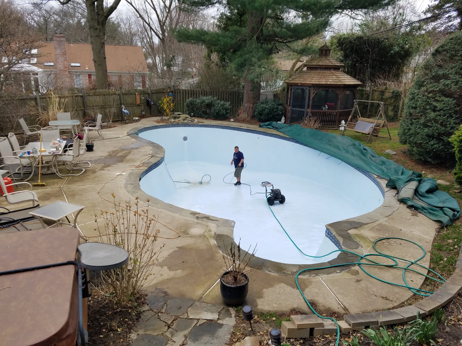 CONCRETE POOL PAINT Kurt Custom Pools