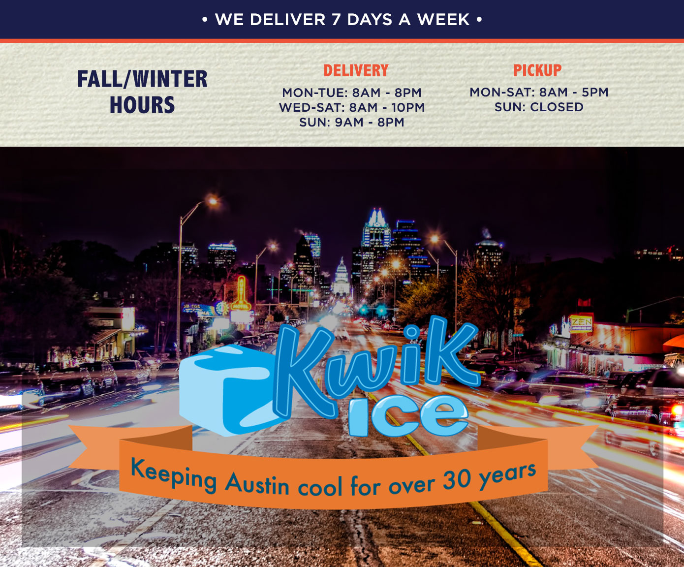 Kwik Ice Austin, Texas Ice Company