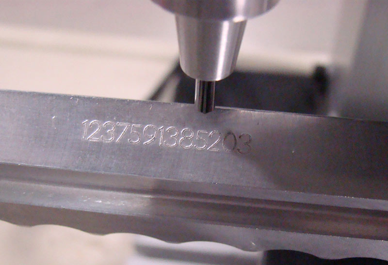 Metal Part Marking and Product ID Examples Dot Peen Marking Samples