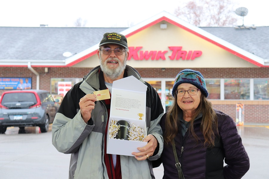 Commitment to punctuality helps retiree earn Gold Card Kwik Trip