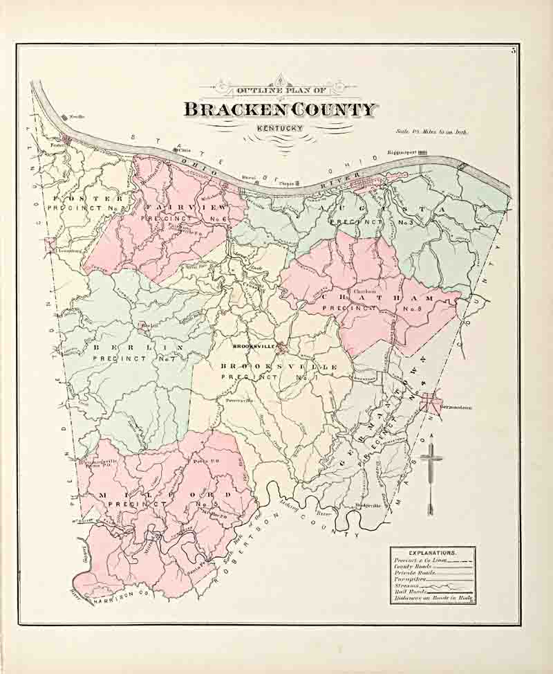 Bracken County KyGen 1884 Atlas