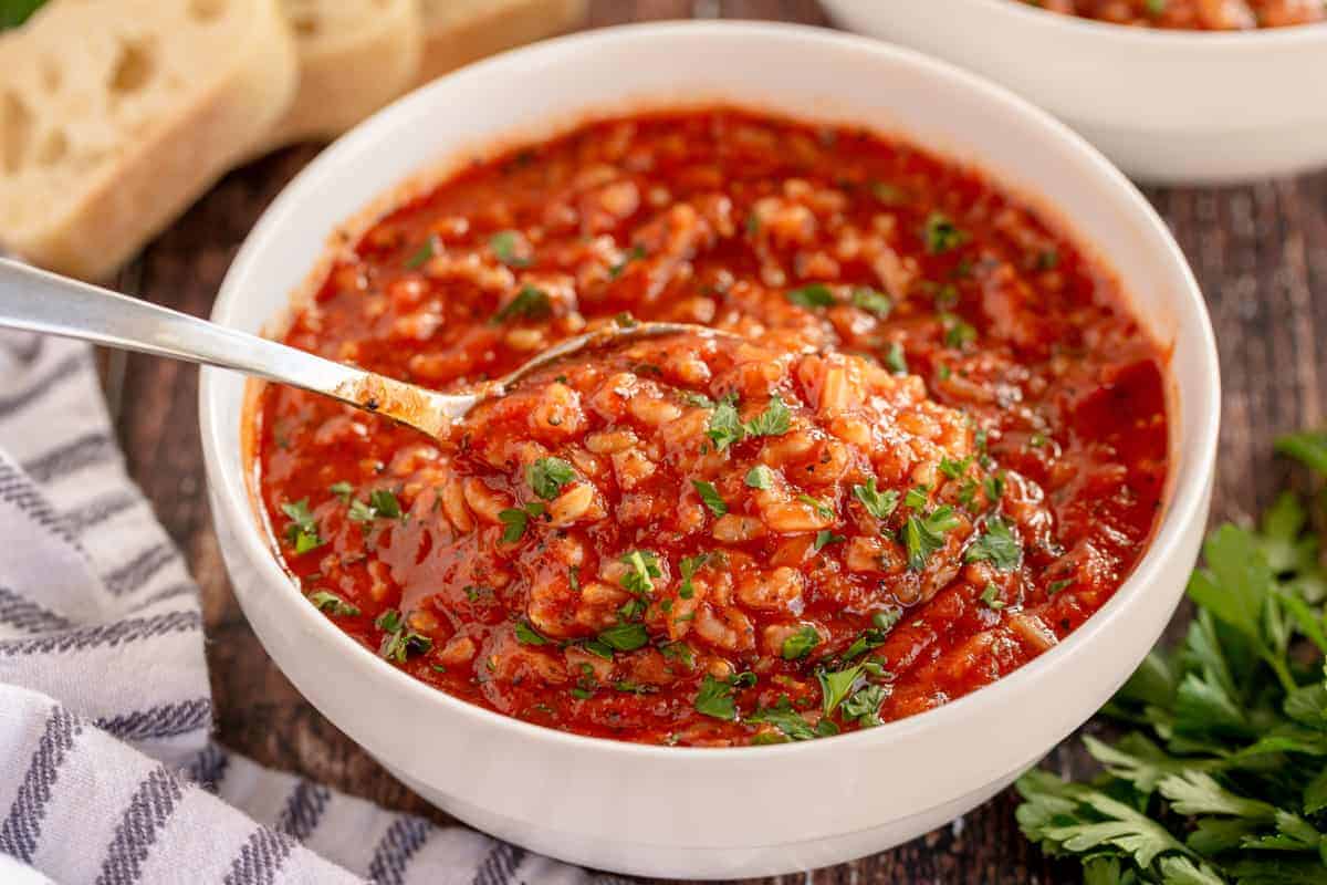 Quick And Easy Tomato Rice Soup Recipe Deporecipe.co