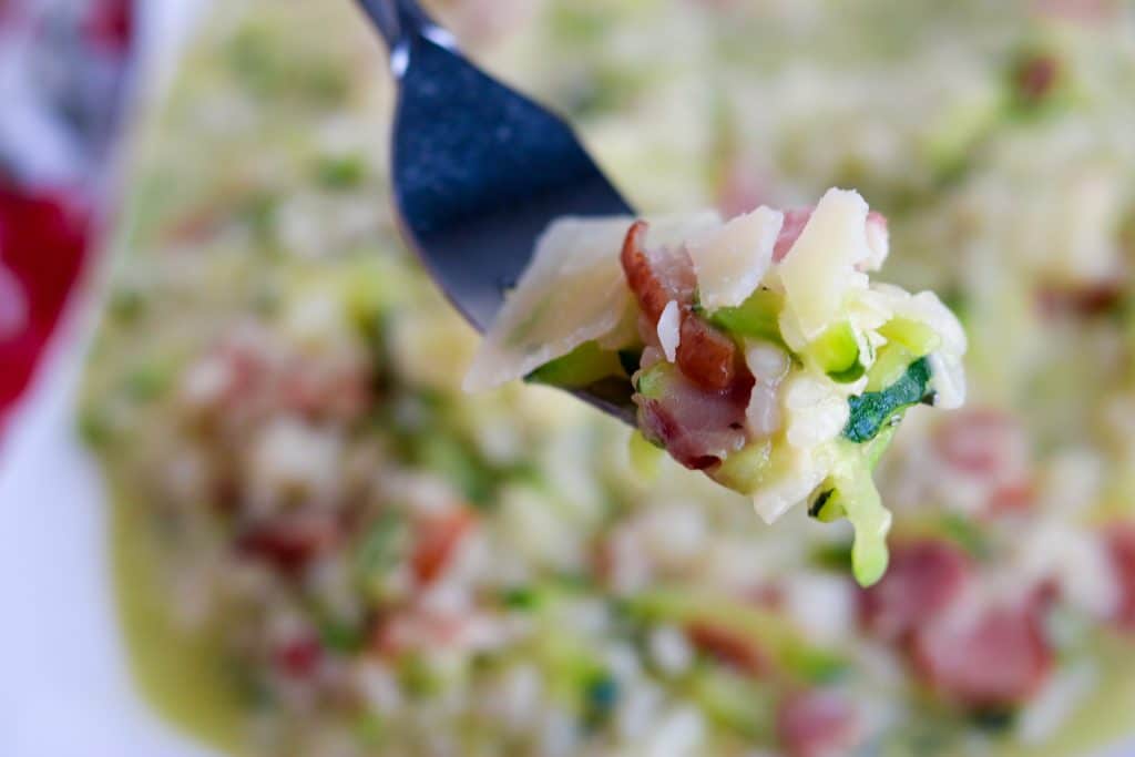 Bacon Zucchini Risotto Kylee Cooks