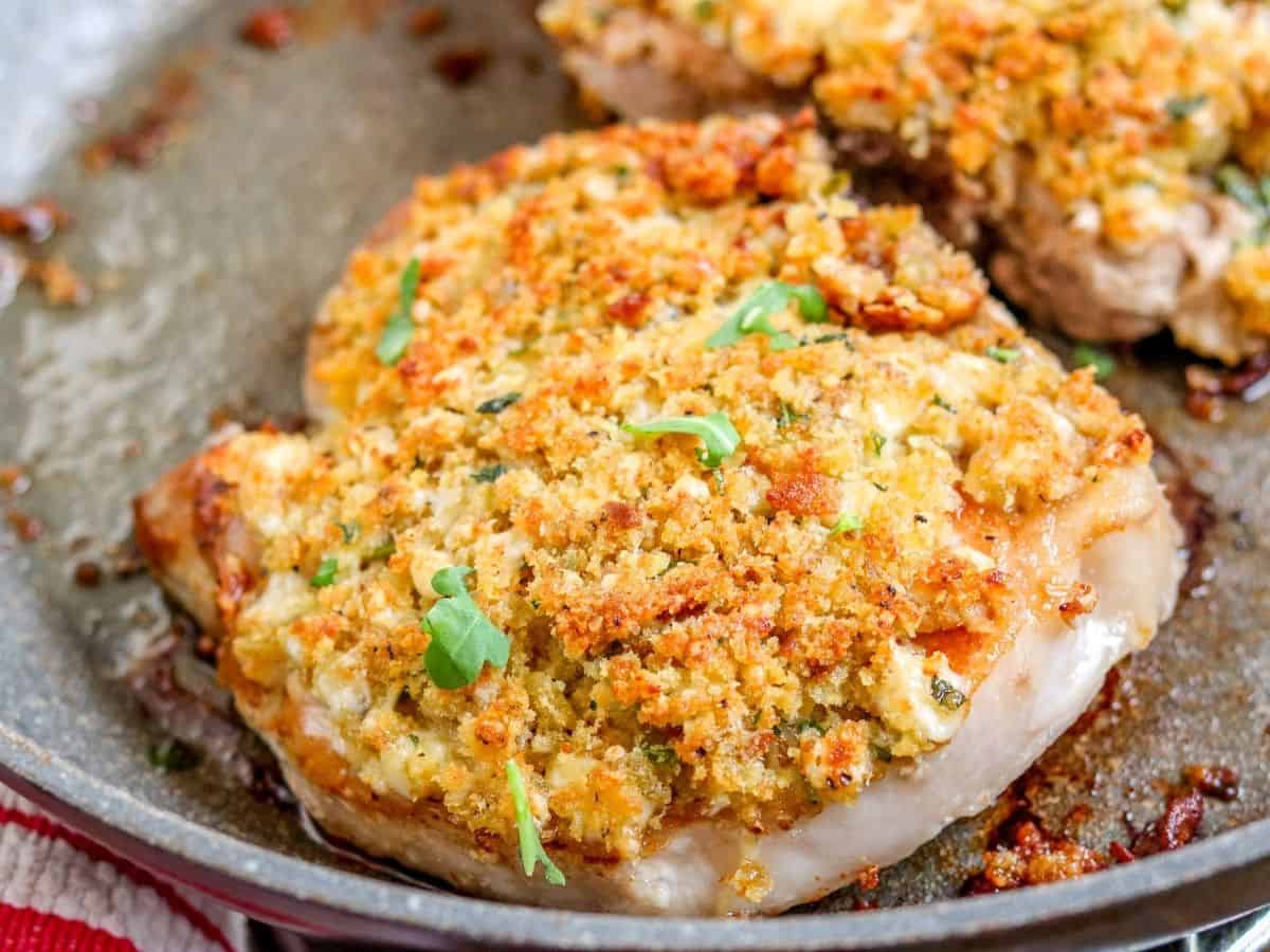 Blue Cheese Crusted Pork Chops Kylee Cooks