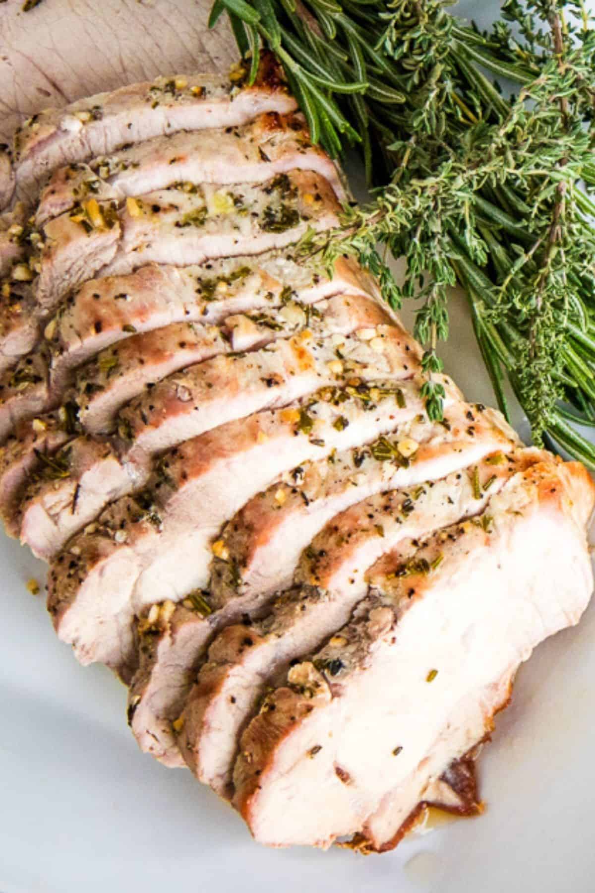 How to Cook a Pork Loin (Garlic & Herb) Kylee Cooks