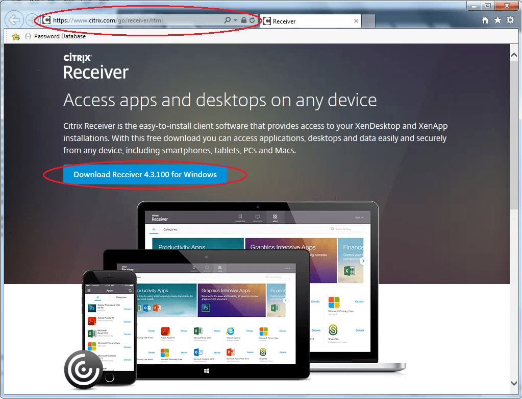 End User Guide to Install Citrix Receiver on their Personal Computer