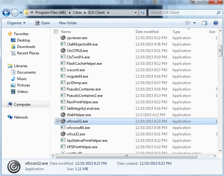 End User Guide To Set Default Program for ICA File Type Apps