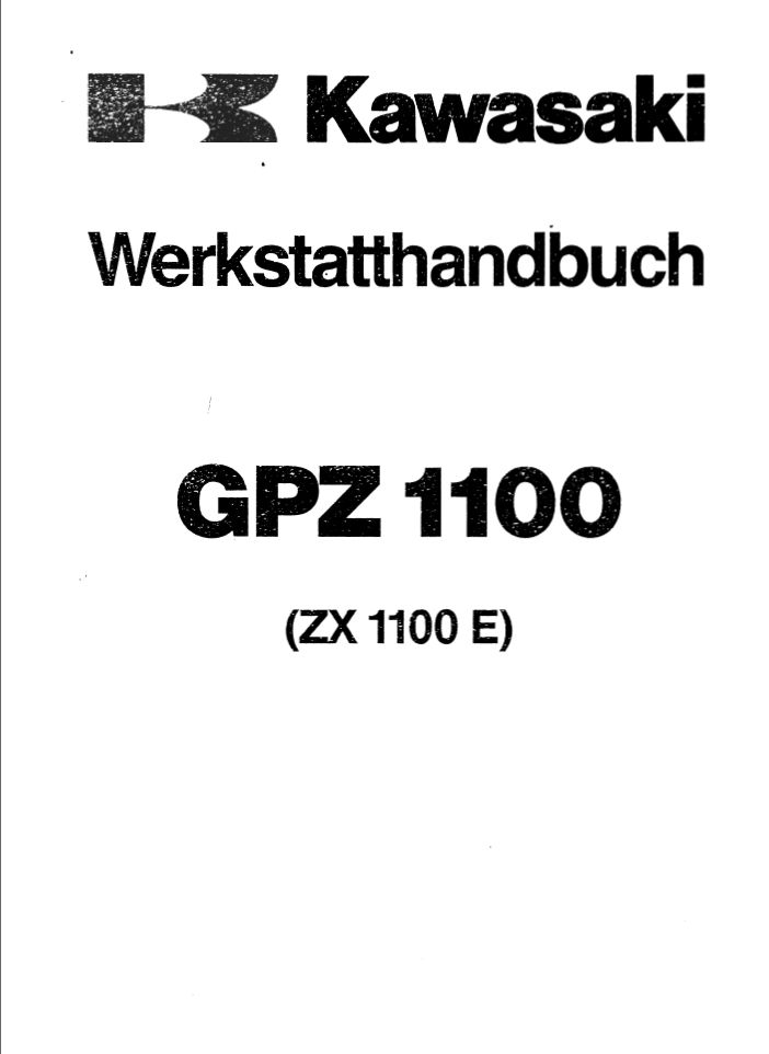 Kawasaki Kz1000 1981-1983 Repair Pdf Service Manual.