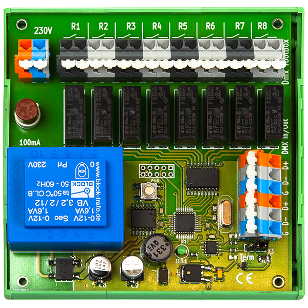 Les Défis De "Carte 8 Relais" Carte 8 relais 240V 3A à installer en tableau électrique LA BS
