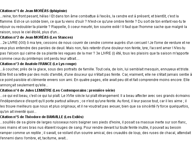 Feinte La Definition