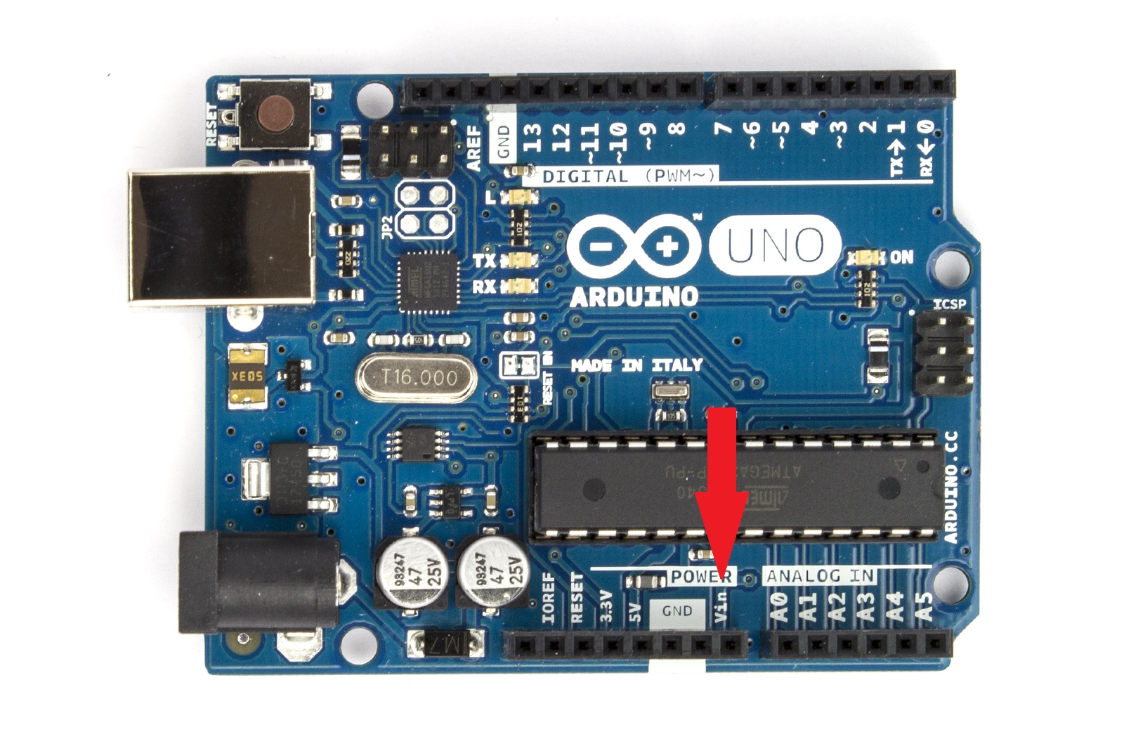 Arduino Uno 的 Vin Pin