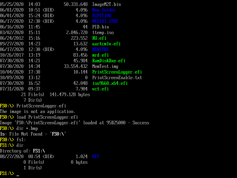 Step to UEFI (220）微软提供的 UEFI Shell 截图工具