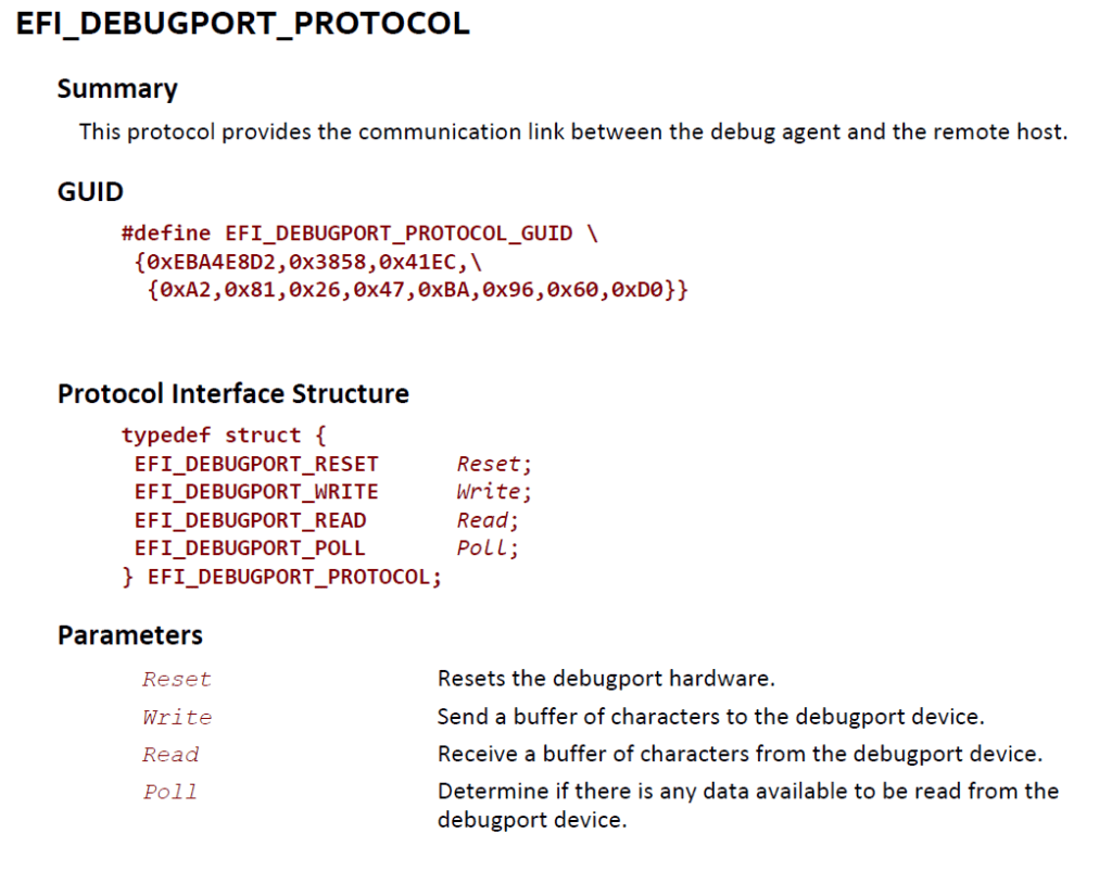 Step to UEFI (245）Debug Port Protocol 测试
